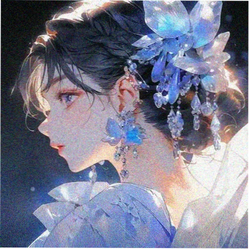 another动漫 见崎鸣 眼罩少女头像，义眼主题配色