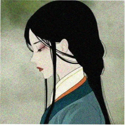 留言读者头像一，夜间色调插画